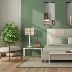 25" Eliza Metal And Tan Wood Beaded Drum Shade Table Lamp White - River Of Goods 15 25" Eliza Metal And Tan Wood Beaded Drum Shade Table Lamp White - River Of Goods -Northlight Store GUEST 337e6651 caa1 45f7 8521 d89581e77164