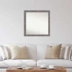 30" X 30" Non-Beveled Pinstripe Plank Gray Narrow Wall Mirror - Amanti Art -Northlight Store GUEST 33facce2 b0bd 4bfd be67 6e17b9f6d723