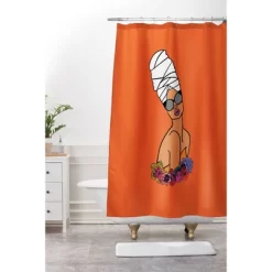 Headwrap Glasses Shower Curtain Art By Dorcas Creates - Society6