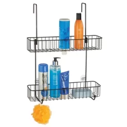 MDesign Wide Metal Over Door Hanging Shower Caddy, 2 Hooks And Baskets 20 MDesign Wide Metal Over Door Hanging Shower Caddy, 2 Hooks And Baskets -Northlight Store GUEST 347e0353 396f 4aa8 bf49 39b606dbd773