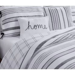 5pc King Farmhouse Princeton Comforter Set White/Gray - VCNY -Northlight Store GUEST 3520ec4a ba56 40de 81da d90c8dbd4326