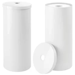 MDesign Toilet Tissue Roll Holder Canister Stand, Stores 3 Rolls, 2 Pack -Northlight Store GUEST 35f181b6 3cd9 4fb2 a945 36e821fbbb6d