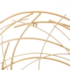 LuxenHome Gold Metal Abstract Swirl Round Wall Decor 16 LuxenHome Gold Metal Abstract Swirl Round Wall Decor -Northlight Store GUEST 37545f45 9eda 4609 8e2a 753f9b351d31