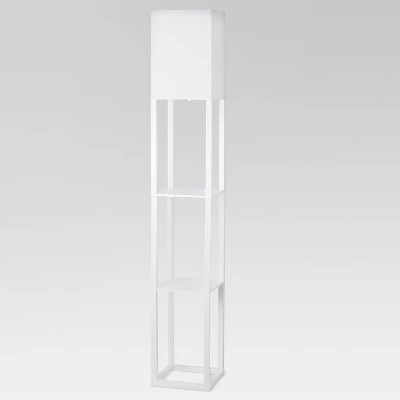 Alabaster Shelf Floor Lamp Light Brown - Threshold™ 4 Alabaster Shelf Floor Lamp Light Brown - Threshold™ - Image 2