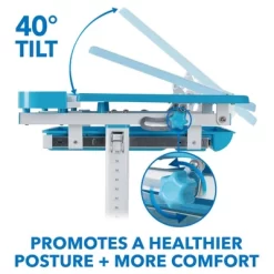 Mount-It! Kids Desk And Chair Set | Height Adjustable Ergonomic Children's School Workstation With Storage Drawer | Blue -Northlight Store GUEST 392dd2ed 93e7 494b 915b 94eac0d14014