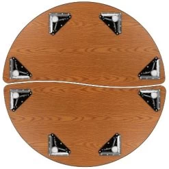 Emma And Oliver 2 Piece 47.5" Circle Wave Collaborative Grey Adjustable Activity Table Set -Northlight Store GUEST 39427406 1dc3 4733 87e5 2a437963002d