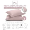 Firm Density Side/Back Sleeper, Down Alternative Pillow With MicronOne Technology, And Removable Pillow Protector - 2 Pack 1 Firm Density Side/Back Sleeper, Down Alternative Pillow With MicronOne Technology, And Removable Pillow Protector - 2 Pack -Northlight Store GUEST 39a987af 9202 4bef 8a6b 02dafbac9ab3