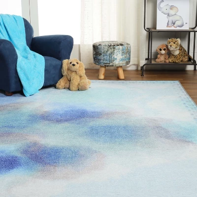 Colorful Blossom Kids Playroom Indoor Area Rug By Blue Nille Mills 9 Colorful Blossom Kids Playroom Indoor Area Rug By Blue Nille Mills - Image 7