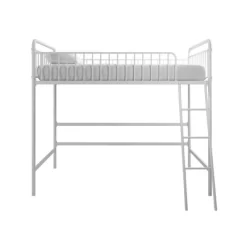 Twin Kaila Metal Loft Bed White - Room & Joy -Northlight Store GUEST 3a8681a8 917d 4332 aa62 0db68cdda968