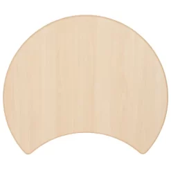 Emma And Oliver 25.125"W X 35.5"L Crescent Natural Plastic Adjustable Activity Table-Seats 4 -Northlight Store GUEST 3acff904 ce81 4722 af9f 55451f69db0d