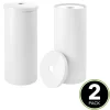 MDesign Toilet Tissue Roll Holder Canister Stand, Stores 3 Rolls, 2 Pack -Northlight Store GUEST 3b07631a 077c 4215 b2ee 2705682aba40