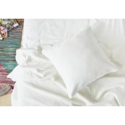Carol & Frank 26" X 26" Graham White Euro Sham