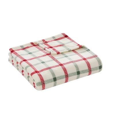 Kate Aurora Holiday Classics Christmas Plaid Oversized & Ultra Plush Oversized Accent Throw Blanket - 50 In. W X 70 In. L 3 Kate Aurora Holiday Classics Christmas Plaid Oversized & Ultra Plush Oversized Accent Throw Blanket - 50 In. W X 70 In. L