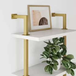 Theo Floating Shelf Gold/White - Nathan James -Northlight Store GUEST 3c55db61 c6f4 4fb2 bf58 1b9208e7c57c