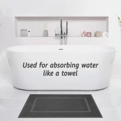 American Soft Linen 100% Cotton Bath Mat Set, 2-Pack, 20 Inch By 34 Inch, Bath Mats For Bathroom