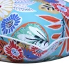 25" Outdoor/Indoor Floor Pillow Marlow Aqua Blue - Pillow Perfect -Northlight Store GUEST 3de1fc7a df2b 409d 9739 981165d9c602