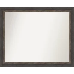 Amanti Art Bark Rustic Char Narrow Non-Beveled Bathroom Wall Mirror -Northlight Store GUEST 3f8852bc bca1 498a 8b28 22528438a5b6