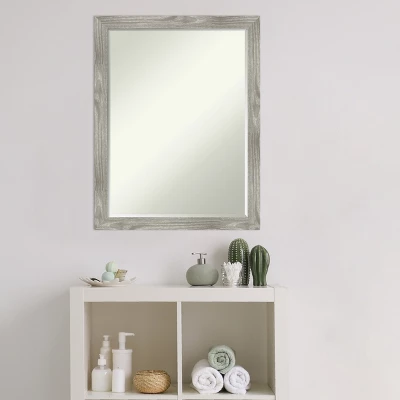 Amanti Art Dove Greywash Square Petite Bevel Bathroom Wall Mirror 26.5 X 20.5 In. 6 Amanti Art Dove Greywash Square Petite Bevel Bathroom Wall Mirror 26.5 X 20.5 In. - Image 4