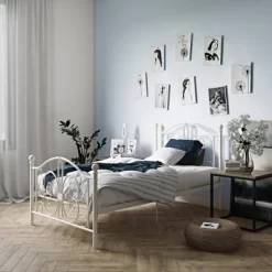 Twin Kids' Bombay Metal Bed White - Room & Joy -Northlight Store GUEST 41e19b4b eb83 4160 b3ac 6ba03b645cf2