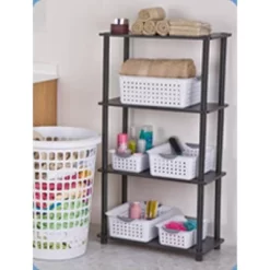 Sterilite Ultra Ventilated Open Top Plastic Storage Organizer Basket With Gray Contoured Carrying Handles -Northlight Store GUEST 421d6399 1599 44ce ae8f ec3c12bb9f42