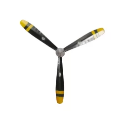 31" X 27" Metal Airplane Propeller 3 Blade Wall Decor With Aviation Detailing Black - Olivia & May -Northlight Store GUEST 4290253c 3392 4083 b65a 32032795b6ce