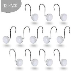 Creative Scents White 12 Shower Curtain Hooks -Northlight Store GUEST 429af2b3 700b 4dbc 910f eac0a5c52a5d