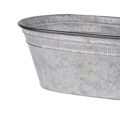 Clemson Oval Metal Tubs Silver 3pk - A&B Home