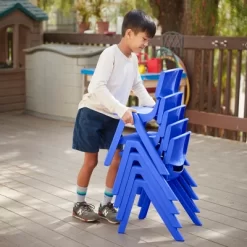 ECR4Kids Plastic School Stack Chair For Indoors And Outdoors, 14in Seat Height, 4-Pack -Northlight Store GUEST 43264880 fa82 4f2d 9d35 67e8cdc945cb