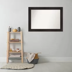 42" X 30" Non-Beveled Furniture Bathroom Wall Mirror Espresso Brown - Amanti Art -Northlight Store GUEST 4387b545 e7b2 4729 b780 944c2e5cf459