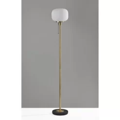 Hazel Floor Lamp Antique Brass - Adesso