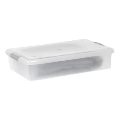 IRIS 40qt Underbed Plastic Storage Container With Lid And Buckles Clear -Northlight Store GUEST 43d96137 e840 4a78 9314 ea87b59da927