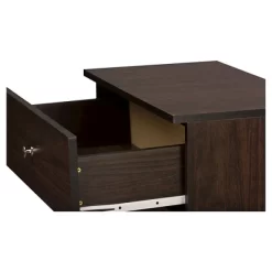 Felda Modern Shoe Cabinet With 2 Doors And Drawer - Dark Brown - Baxton Studio -Northlight Store GUEST 45011b2e 3cef 45ef 9125 2a3bfec2a6c5