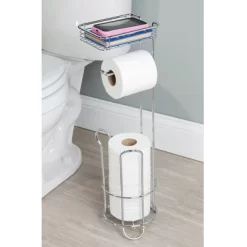 Classico Roll Stand Plus With Shelf Chrome - IDESIGN -Northlight Store GUEST 45601761 f453 4bc0 92ac 93475818b673