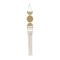 Metal Macrame Wall Decor With Fringe Detailing Gold - Olivia & May -Northlight Store GUEST 458ce372 82fa 479d 9f53 b9c9abdadb89