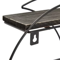 Farmlyn Creek Metal Crescent Moon Wall Shelf, Rustic Home Wall Decor For Crystals, Essential Oils, Plants, 12 X 12 X 3 In -Northlight Store GUEST 45fd280c 2946 4b63 b1a7 83d53f6f35b4