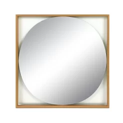 Square Metal Floating Wall Mirror Gold - Storied Home -Northlight Store GUEST 462bfc59 0bf7 4f81 9413 548161242f75