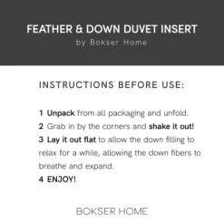 Feather & Down Duvet Comforter Insert | BOKSER Home 16 Feather & Down Duvet Comforter Insert | BOKSER Home -Northlight Store GUEST 46430dda 9888 4c9e b795 f79421b31709