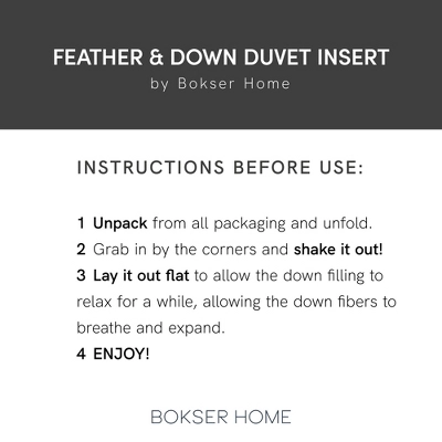 Feather & Down Duvet Comforter Insert | BOKSER Home 8 Feather & Down Duvet Comforter Insert | BOKSER Home - Image 6