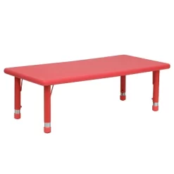 Flash Furniture 24"W X 48"L Rectangular Plastic Height Adjustable Activity Table 24 Flash Furniture 24"W X 48"L Rectangular Plastic Height Adjustable Activity Table -Northlight Store GUEST 468f72fa 4a31 4356 b450 2433e1ffd465