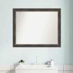 Amanti Art Bark Rustic Char Narrow Non-Beveled Bathroom Wall Mirror -Northlight Store GUEST 46d1bdf7 c5ba 4afc b40b 8eca66fa9107