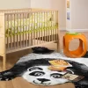 Walk On Me Faux Fur Super Soft Kids Panda Bear Rug Tufted With Non-slip Backing Area Rug -Northlight Store GUEST 4831cac2 33be 4c63 a59c fd5d7a99190f