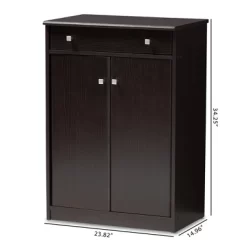 Dariell Modern And Contemporary Finished Shoe Cabinet Dark Brown - Baxton Studio -Northlight Store GUEST 485962d2 f2fa 42b9 921e 905c0645f1c9