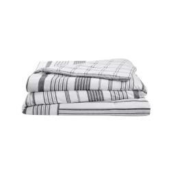 5pc King Farmhouse Princeton Comforter Set White/Gray - VCNY -Northlight Store GUEST 48f44147 5e5a 4231 b6e7 9dc3a58561c0