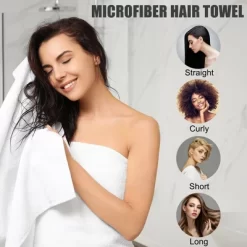 Unique Bargains Soft Hair Towel Wrap Drying Cap Microfiber For Wet Long Hair 9.84x25.59 Inch 3 Pcs -Northlight Store GUEST 4a2c6658 61b6 4bc8 ae41 729003084b7d