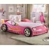 Twin Naglin Racing Car Bed With Led Headlight Pink - HOMES: Inside + Out -Northlight Store GUEST 4ae38d59 4c9d 485a 8e34 63678b5134d4