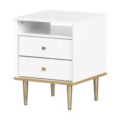 Dylane 2-Drawer Nightstand Navy - South Shore -Northlight Store GUEST 4b5fcf0d 6b1c 4f56 8464 a1b577079195