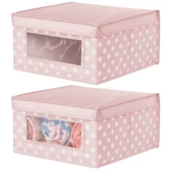 MDesign Soft Fabric Child/Kid Storage Organizer Box - 2 Pack -Northlight Store GUEST 4bd23c83 e004 463a a1df a483234e69f7