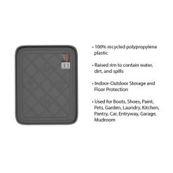 All Weather Boot Tray - Small Water-Resistant Plastic Utility Shoe Mat For Indoor And Outdoor Use In All Seasons By Stalwart (Set Of Two, Dark Grey) 10 All Weather Boot Tray - Small Water-Resistant Plastic Utility Shoe Mat For Indoor And Outdoor Use In All Seasons By Stalwart (Set Of Two, Dark Grey) -Northlight Store GUEST 4c2aa7c7 a038 4dd1 9744 b1ced8b6ae34