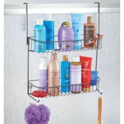 MDesign Metal Bathroom Over Door Hanging Shower Caddy, X-Wide 16 MDesign Metal Bathroom Over Door Hanging Shower Caddy, X-Wide -Northlight Store GUEST 4c2ca618 d04c 4884 b7cf b1a0d4f3f6be