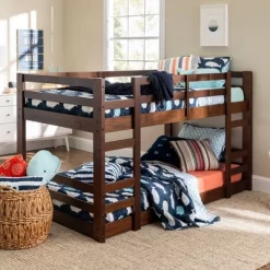 Twin Over Twin Indy Solid Wood Low Bunk Bed - Saracina Home -Northlight Store GUEST 4c4e96bd d483 4ae0 a8be fd0586b37fad